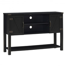 Load image into Gallery viewer, TV Storage Cabinets with Bottom Shelf-Black
