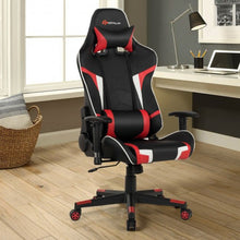 Load image into Gallery viewer, Reclining Swive Massage Gaming Chair-Red
