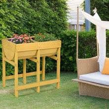 Load image into Gallery viewer, Raised Wooden Planter Vegetable Flower Bed with Liner
