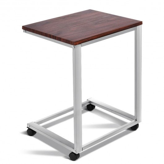 Portable Rolling Stand Sofa Side End Table