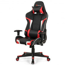 Load image into Gallery viewer, Reclining Swive Massage Gaming Chair-Red
