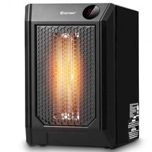 Load image into Gallery viewer, 1500 W Remote Control Portable Electric Digital Quartz Space Heater
