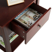 Load image into Gallery viewer, Nightstand Beside Sofa Table End Table with Drawer &amp; Shelf
