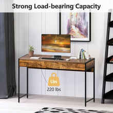 Load image into Gallery viewer, 2-Drawer Computer Desk Study Table Home Office Writing Workstation-Coffee
