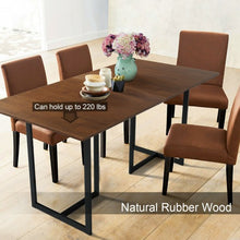 Load image into Gallery viewer, Metal Frame Wood Top Console Dining Table Rectangular Kitchen Table-63&quot; Desk
