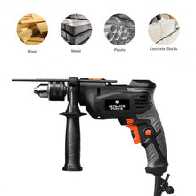 Load image into Gallery viewer, 1/2&quot; Electric Corded Impact Hammer Drill Variable Speed
