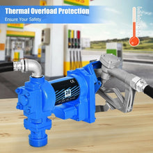 Load image into Gallery viewer, Gasoline Fuel Transfer Pump 12 Volt DC 20GPM Gas Diesel Kerosene Nozzle Kit
