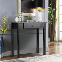 Load image into Gallery viewer, Small Space Console Table with Drawer for Living Room Bathroom Hallway-Black
