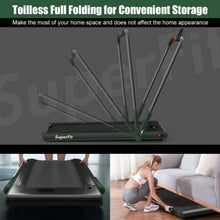 Load image into Gallery viewer, 2-in-1 Folding Treadmill with RC Bluetooth Speaker LED Display-Green
