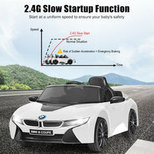 Load image into Gallery viewer, 12V Licensed BMW I8 Kids Ride On Car-White
