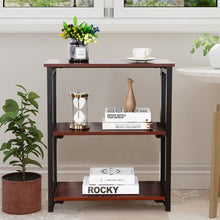 Load image into Gallery viewer, 3 Tier Multifunctional Display Stand Folding Ladder Bookcase Shelf
