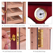 Load image into Gallery viewer, 150 Cigars Display Humidor Storage Cabinet with Hygrometer
