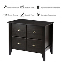 Load image into Gallery viewer, Multi-function Retro Lateral File Storage Cabinet with 2 Drawers
