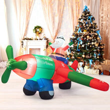 Load image into Gallery viewer, 8Ft LED Blow Up Christmas Santa Claus with Flying Airplane

