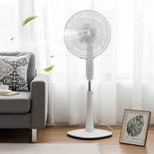 Load image into Gallery viewer, Fantask 16&quot; 3 Speed Double Blades Oscillating Pedestal Fan-White
