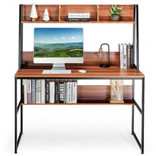 Load image into Gallery viewer, 47&quot; Computer Desk Writing Study Table Workstation-Coffee
