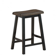 Load image into Gallery viewer, 24&quot; Height Set of 2 Home Kitchen Dining Room Bar Stools-Brown
