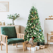 Load image into Gallery viewer, 6ft Snow Flocked Artificial Christmas Tree with 715 Glitter PE and PVC Tips
