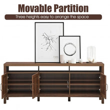 Load image into Gallery viewer, Storage TV Stand Entertainment Media Center for TV&#39;s up to 65&quot;-Walnut
