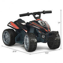 Load image into Gallery viewer, Kids 4-Wheeler ATV Quad Battery Powered Ride On Car-Black
