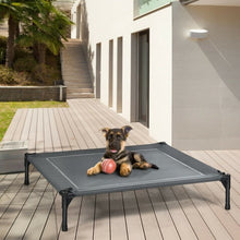 Load image into Gallery viewer, Portable Elevated Outdoor Pet Bed with Removable Canopy Shade-36&quot;
