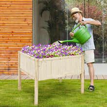 Load image into Gallery viewer, Elevated Wood Planter Box with Fir and Pine Wood Frame

