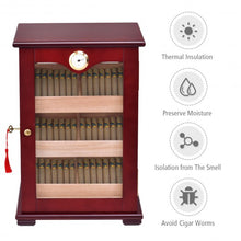 Load image into Gallery viewer, 150 Cigars Display Humidor Storage Cabinet with Hygrometer
