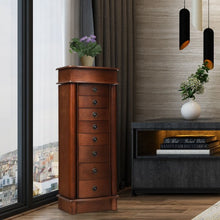 Load image into Gallery viewer, Wood Armoire Storage Chest Box Stand Jewelry Cabinet
