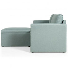 Load image into Gallery viewer, Convertible L-Shaped Sectional Sofa Couch with Reversible Chaise-Green
