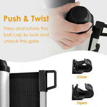 Load image into Gallery viewer, Baby Safety Gate w/ Easy Latch &amp; Flexible Design-Black
