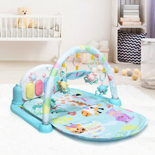 Load image into Gallery viewer, 3 in 1 Fitness Music and Lights Baby Gym Play Mat-Blue
