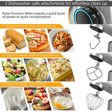 Load image into Gallery viewer, 7 Quart 800W 6-Speed Electric Tilt-Head Food Stand Mixer-Silver

