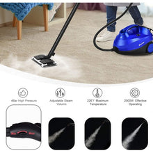 Load image into Gallery viewer, 2000W Heavy Duty Multi-purpose Steam Cleaner Mop with Detachable Handheld Unit-Blue
