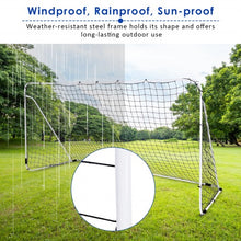 Load image into Gallery viewer, Outdoor Sports Weatherproof Steel Football Goal Net-12&#39; x 6&#39;
