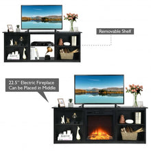 Load image into Gallery viewer, 2-Tier Entertainment Media Console TV Stand-Black
