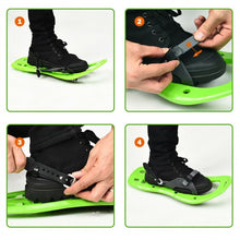 Load image into Gallery viewer, 17&quot; Lightweight Snowshoes w/ Bag Anti Slip-Green
