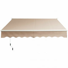 Load image into Gallery viewer, 8FT x 6.5FT Retractable Aluminum Patio Sun Awning-Beige
