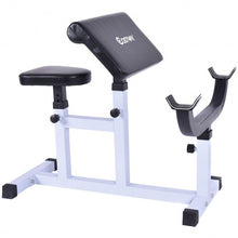 Load image into Gallery viewer, Biceps Trainer Seated Arm Barbell Curl Weight Bench
