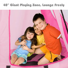 Load image into Gallery viewer, Kids Hanging Chair Swing Tent Set-Pink
