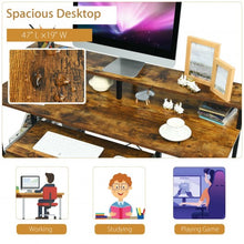Load image into Gallery viewer, 47&quot; Computer Desk Writing Study Table with Keyboard Tray and Monitor Stand
