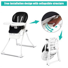 Load image into Gallery viewer, Space Saving Fold Baby High Chair-Black
