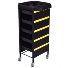 Load image into Gallery viewer, 34" Beauty Salon Styling Station Storage Rolling Cart

