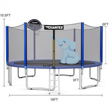 Load image into Gallery viewer, 16ft  Bounce Jump Safety Enclosure Net
