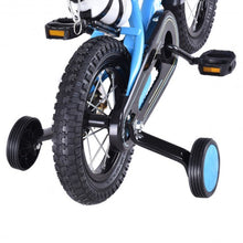 Load image into Gallery viewer, 16&quot; Children Boys &amp; GirlsFreestyle Bicycle w/ Training Wheels-Blue
