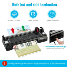Load image into Gallery viewer, 9&quot; Hot and Cold Paper Trimmer with 25 Pouches and Corner Rounder-Black
