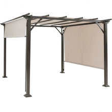 Load image into Gallery viewer, 10&#39; x 10&#39; Metal Frame Patio Furniture Shelter-Beige
