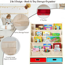 Load image into Gallery viewer, Kids Book and Toys Organizer Shelves-Beige
