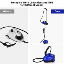 Load image into Gallery viewer, 2000W Heavy Duty Multi-purpose Steam Cleaner Mop with Detachable Handheld Unit-Blue
