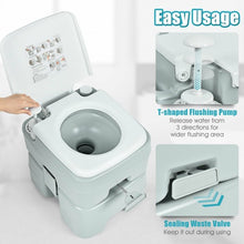 Load image into Gallery viewer, 5.3 Gallon 20 L Portable Potty Commode for RV Camping Indoor Outdoor

