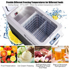 Load image into Gallery viewer, 55 Quarts Portable Electric Car Refrigerator-Silver
